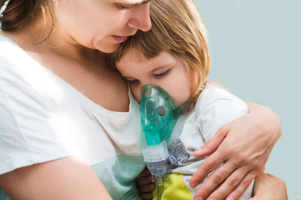 little girl with asthma
