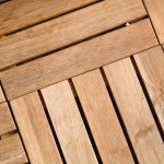 wooden outdoor deck