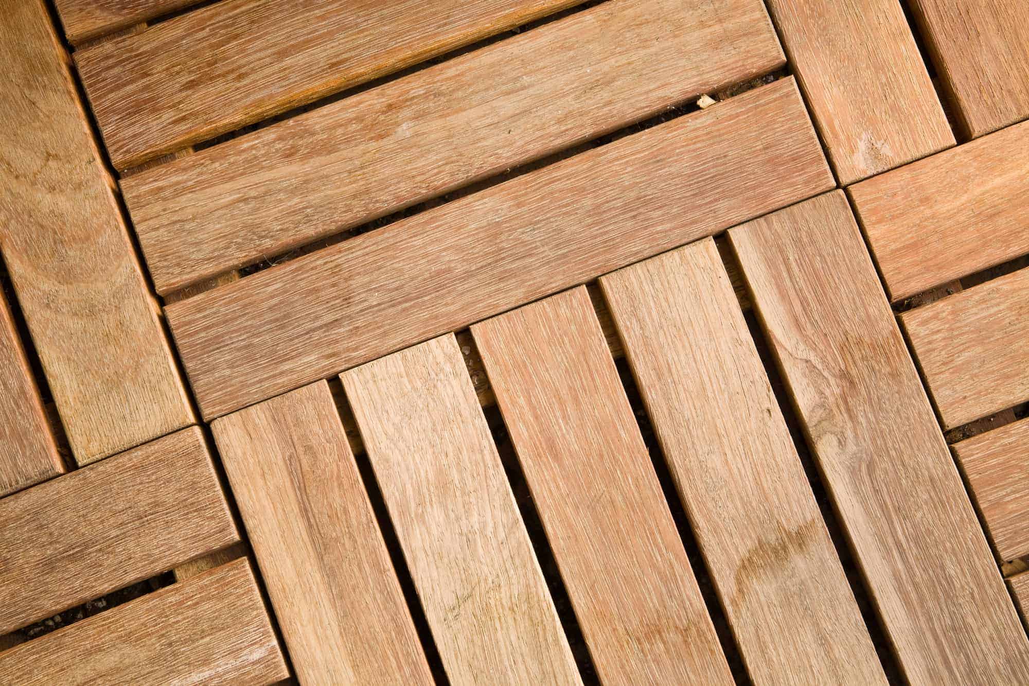 wooden outdoor deck