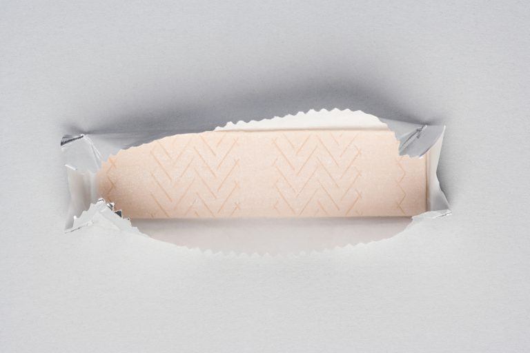 gum wrapper for making hearts