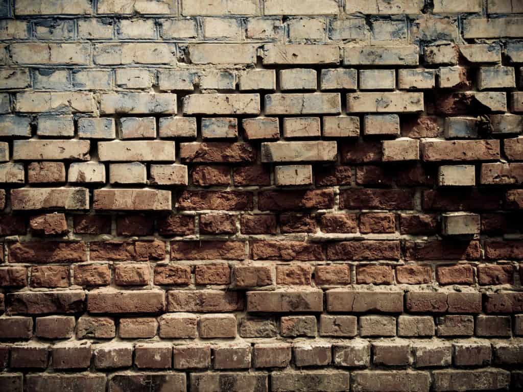 crumbling wall bricks 