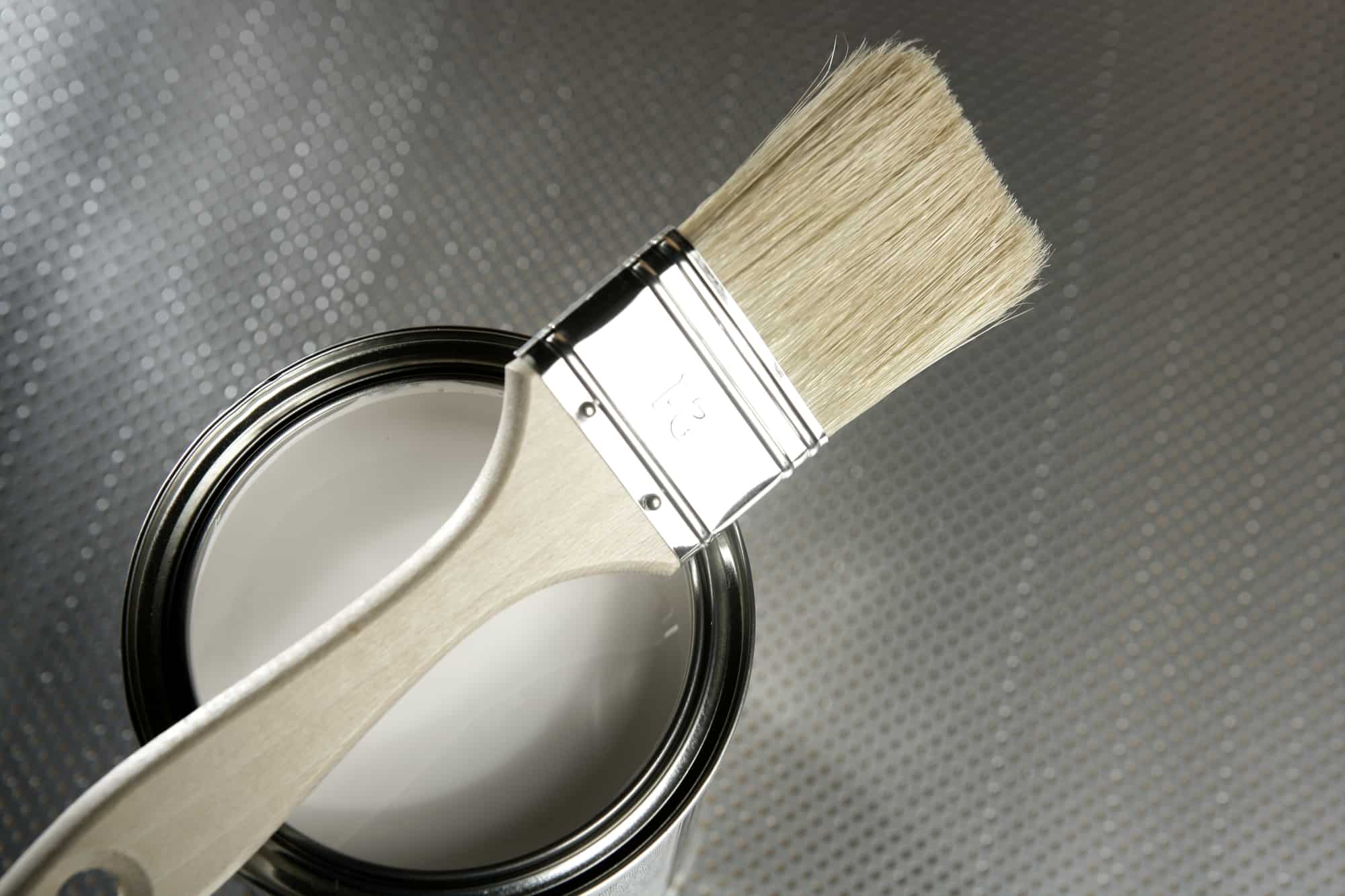 washable matt white paint with brush